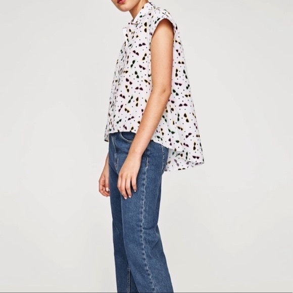 Zara | Hi-Lo Sunglasses Button-up | Medium - Picture 2 of 6